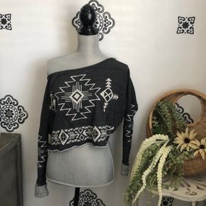 Cute Native American off the shoulder top